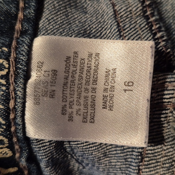 Inked & Faded women's size 16 Curvy Bootcut medium blue stretch jeans VGUC - Picture 7 of 7